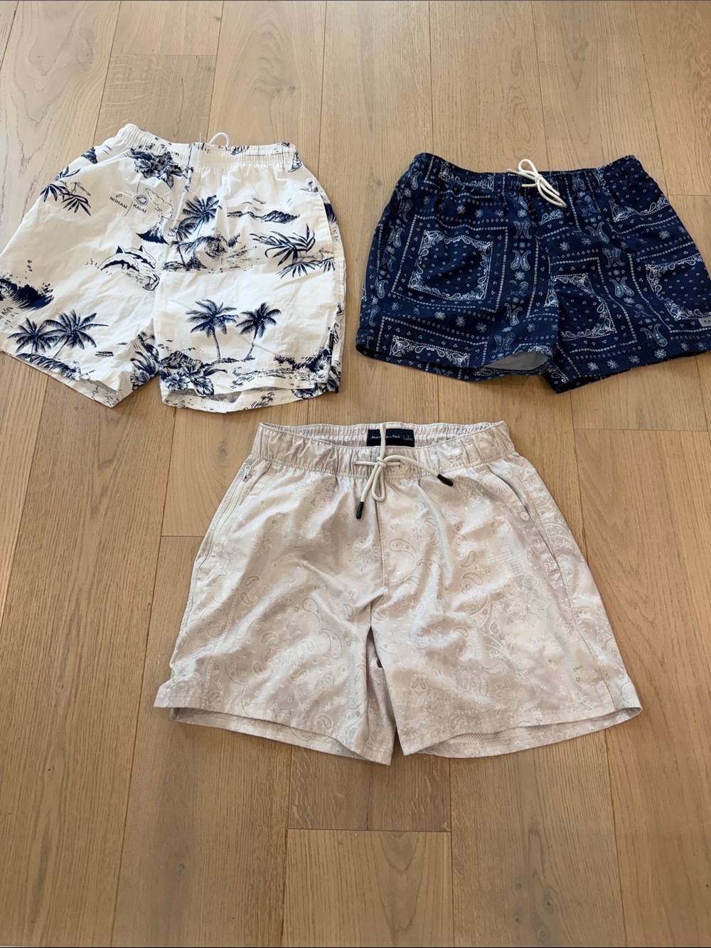 Bundle of Three Men's Swim Trunks / Shorts Size Small